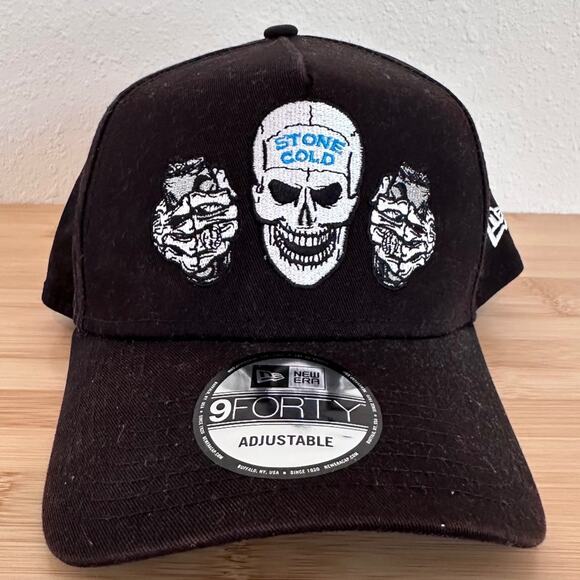 New Era Stone Cold Steve Austin Snap Back Hat WWE WWF, Black, OS - Picture 1 of 7